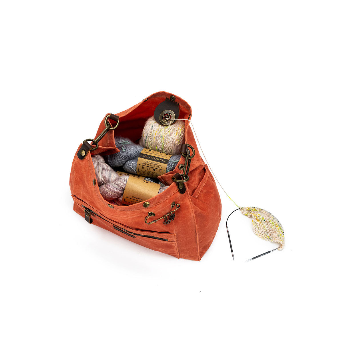 della Q Maker's Orange Canvas Rucksack - The Versatile Crafting Companion