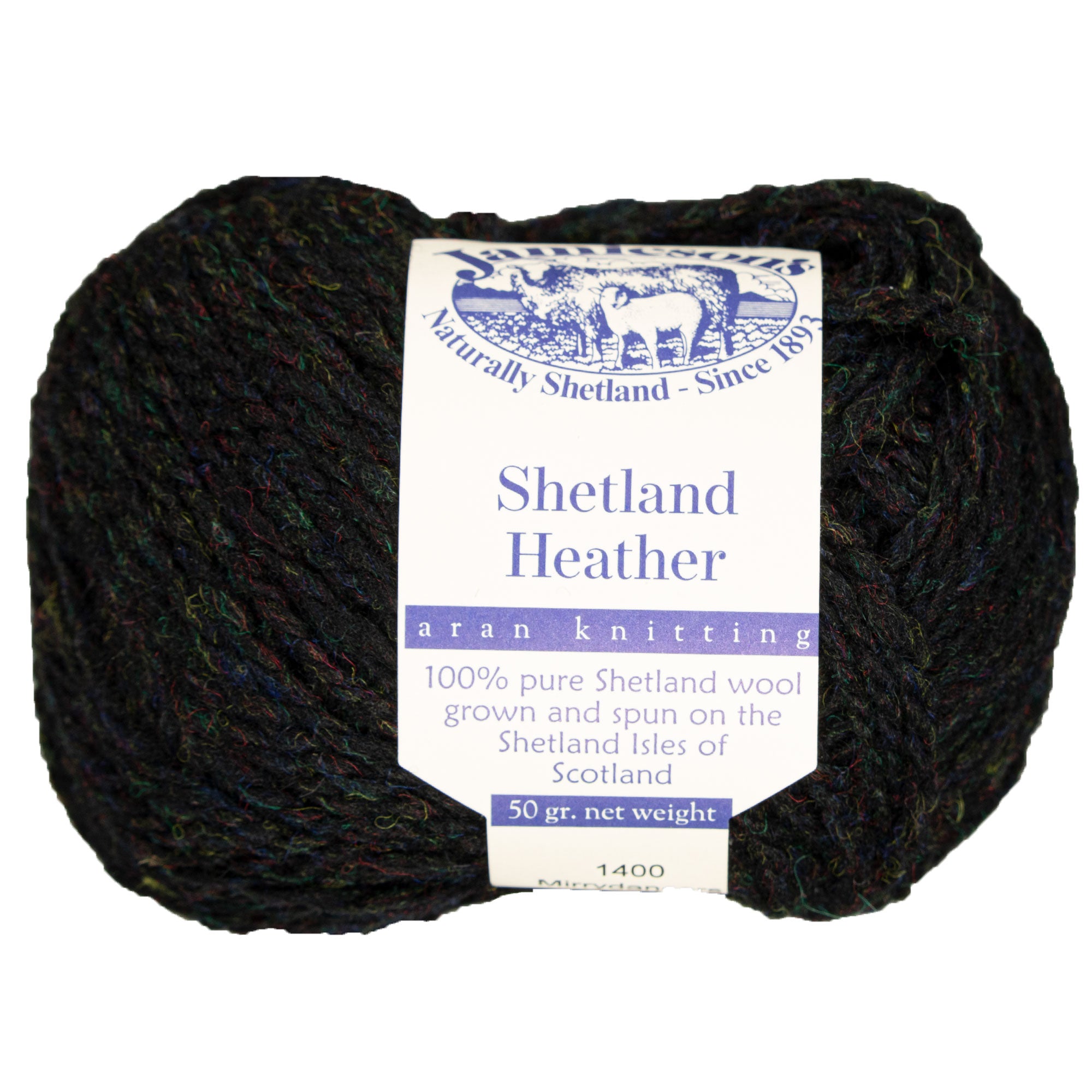 Jamieson's of Shetland Premium Heather Aran Yarn - 1400 Mirrydancers