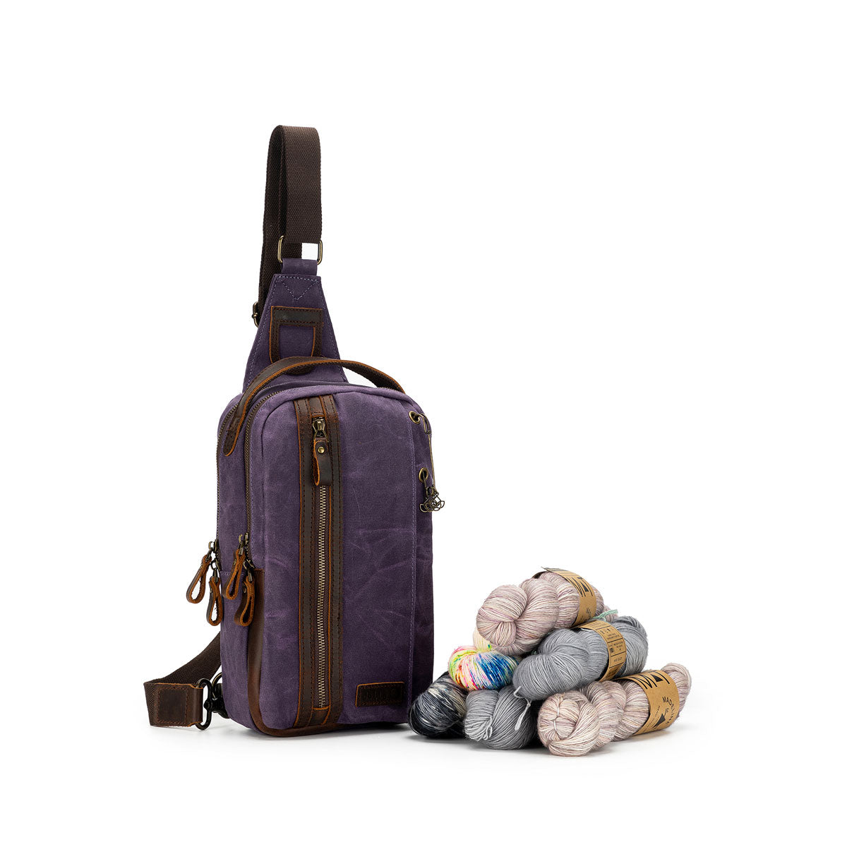 della Q Maker's Mini Purple Messenger: Stylish & Portable