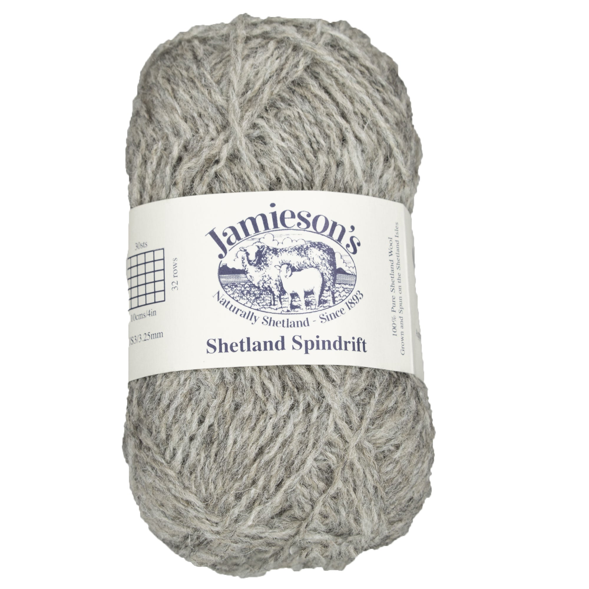 Jamieson's of Shetland Spindrift 2-Ply Yarn - 119 Sholmit/Mooskit (Backordered) - Ideal for Crochet and Fair Isle Knitting