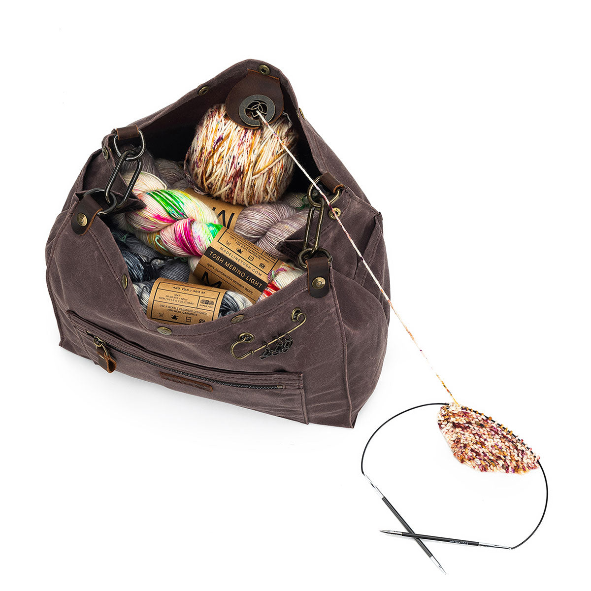 della Q Maker's Canvas Cocoa Rucksack - Ideal for Craft Projects