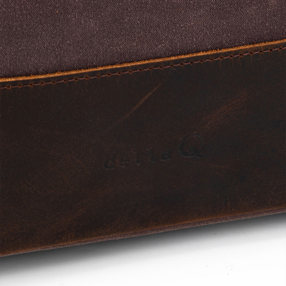 Della Q Maker's Chic Cocoa Canvas Satchel - Ideal for Crafters