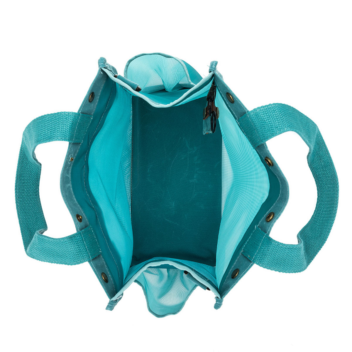 della Q Premium Tall Maker's Mesh Tote - Teal: Ideal for Crafting