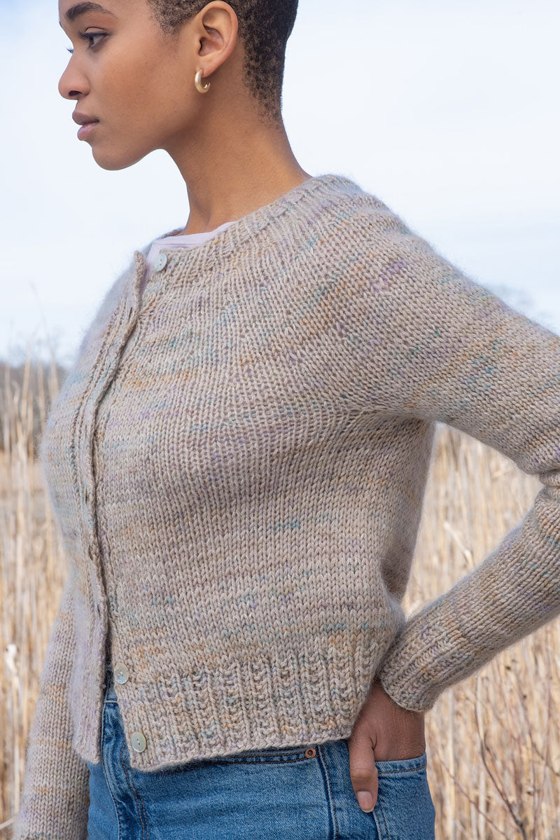 Berroco Aerial and Aerial Color Patterns - Fryda Cardigan PDF Download for Knitters