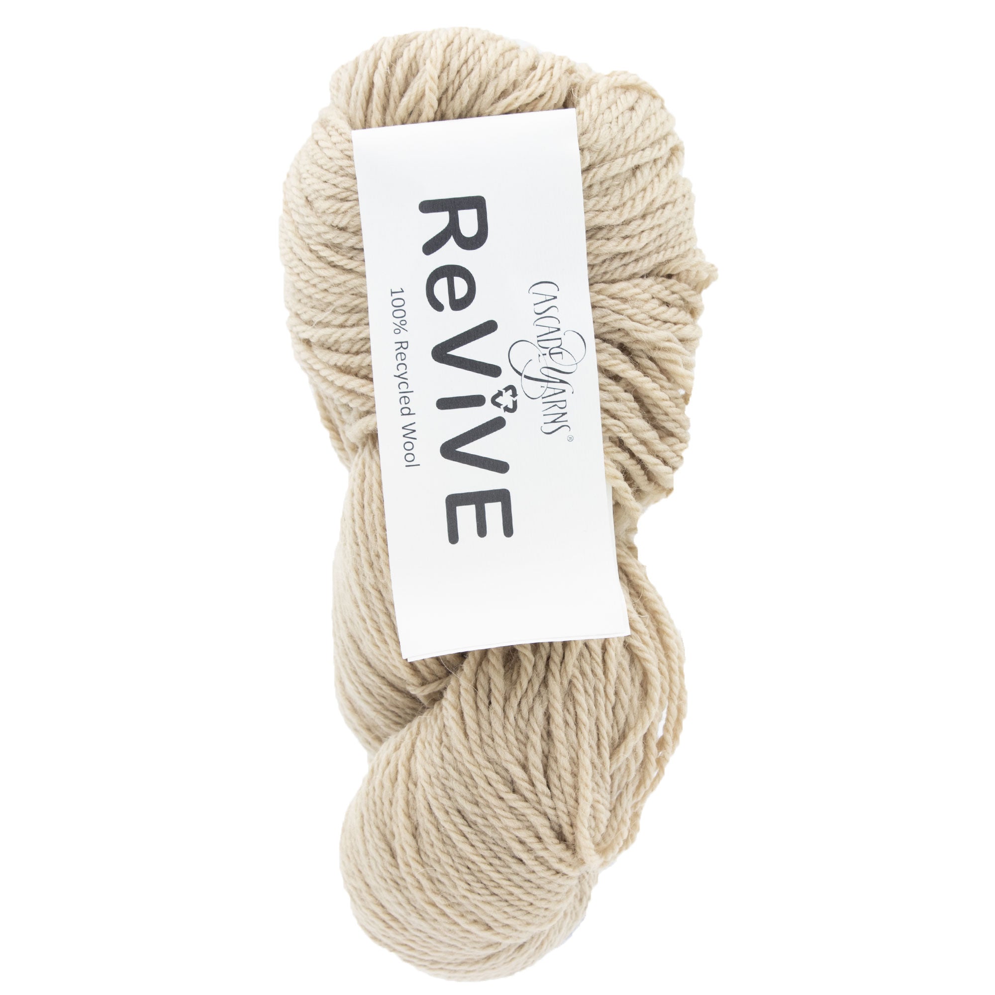 Cascade Yarns ReVive Worsted Gauge Recycled Wool Yarn - 04 Frosted Almond