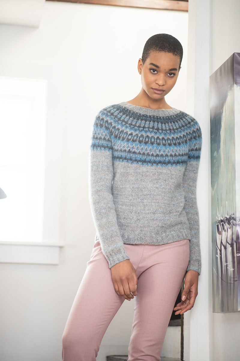 Berroco Booklet 427 - Dulce Patterns - Chiara Colorwork Pullover Pattern - PDF Download