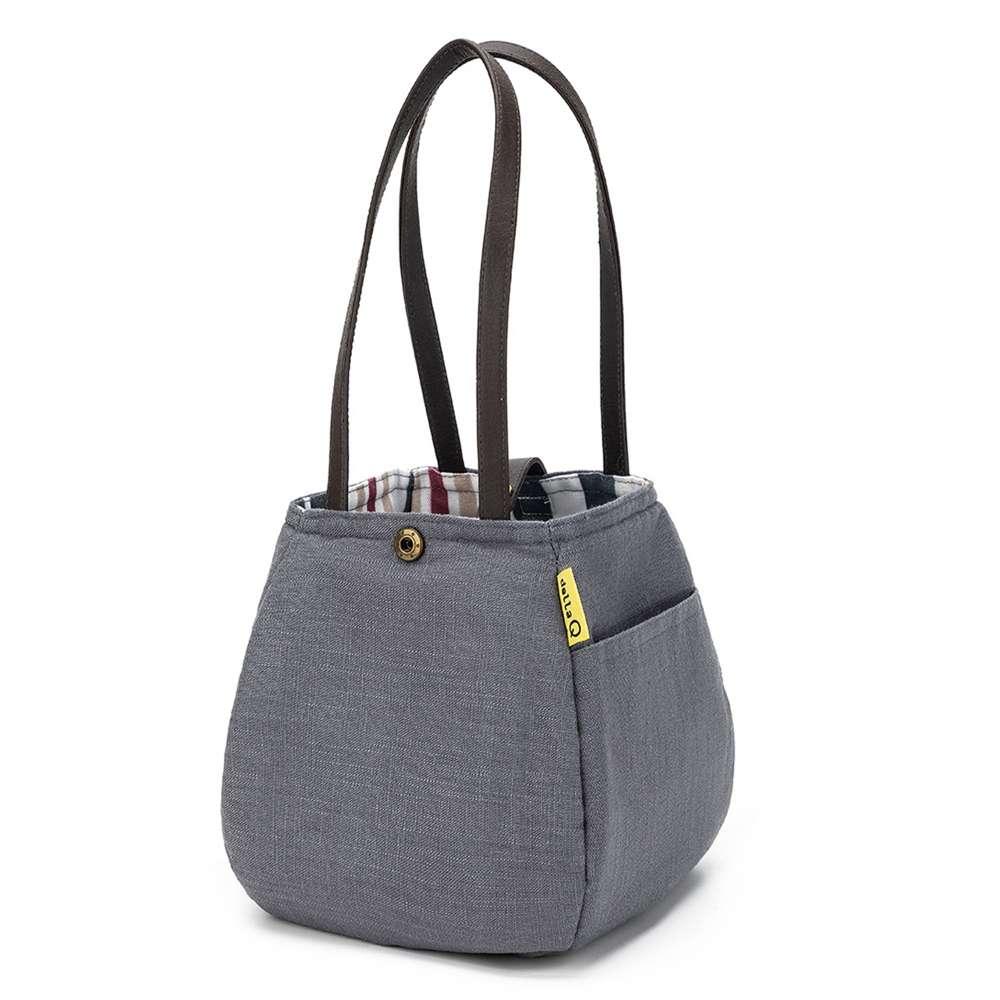 della Q Rosemary Knitting and Crocheting Project Bag - 220-1 - *Linen - Slate