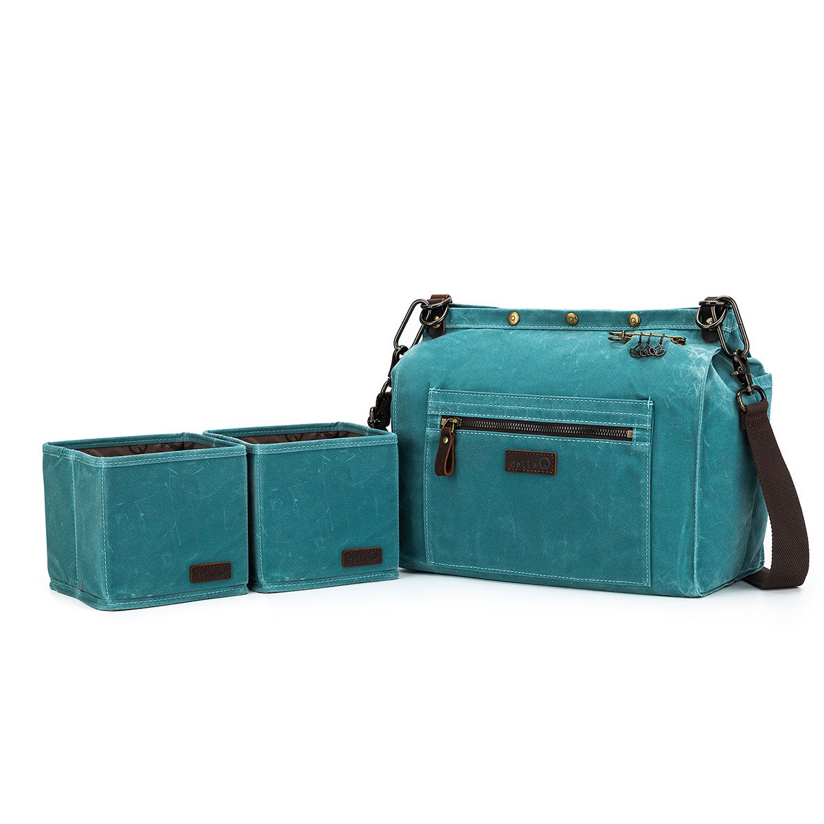 della Q Maker's Teal Canvas Rucksack - The All - in - One Crafting Essential