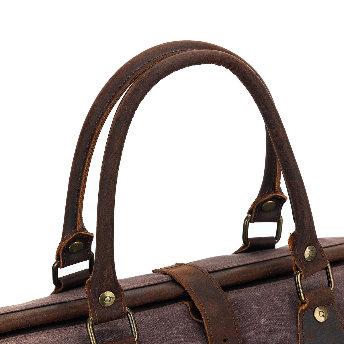 Della Q Maker's Chic Cocoa Canvas Satchel - Ideal for Crafters