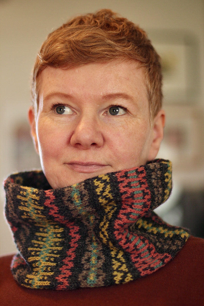 Jamieson's of Shetland Haslock Cowl Kits - Exquisite Palette B for Colorful Knitting