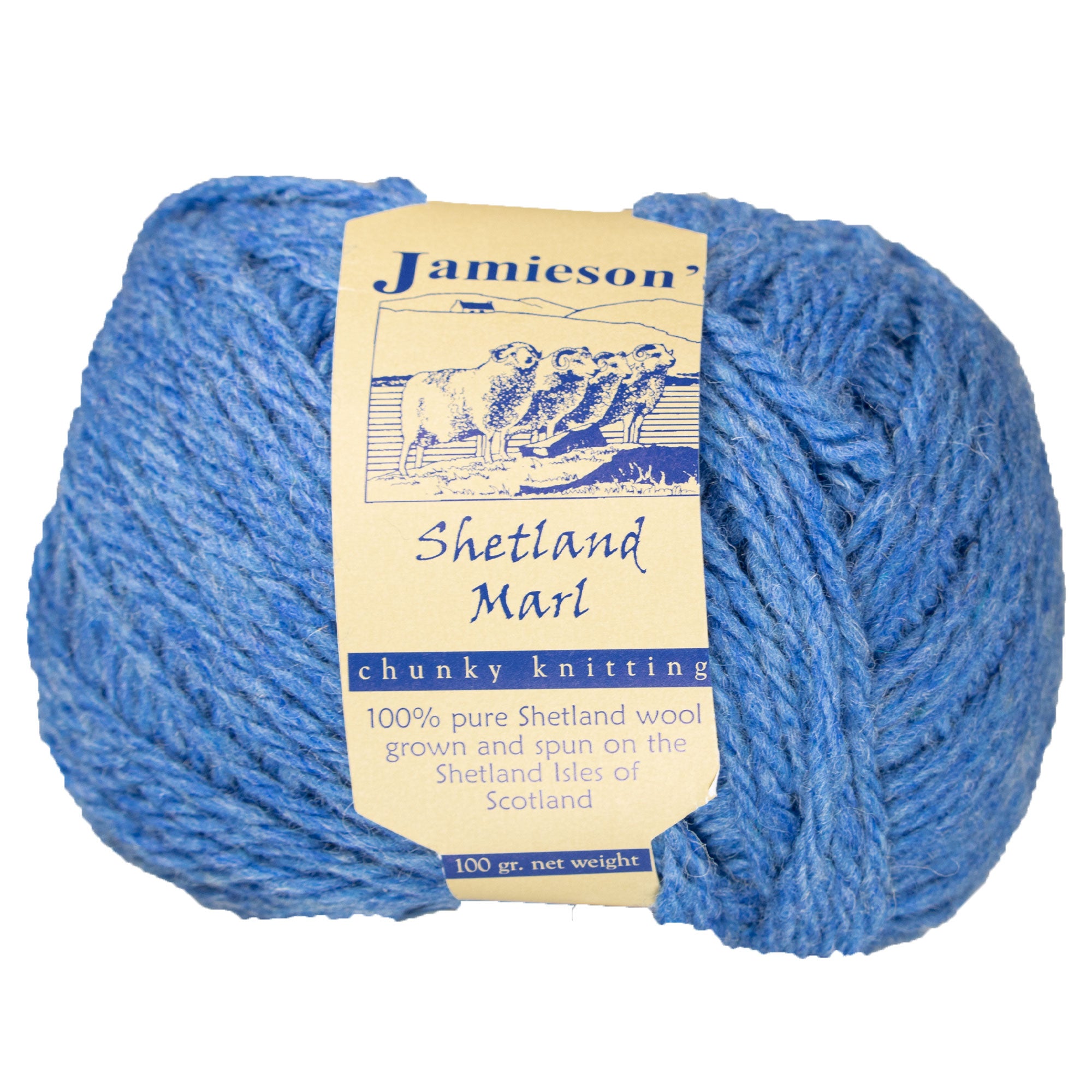 Jamieson's of Shetland Marl Chunky Yarn - 136 Teviot for Stunning Knit & Crochet