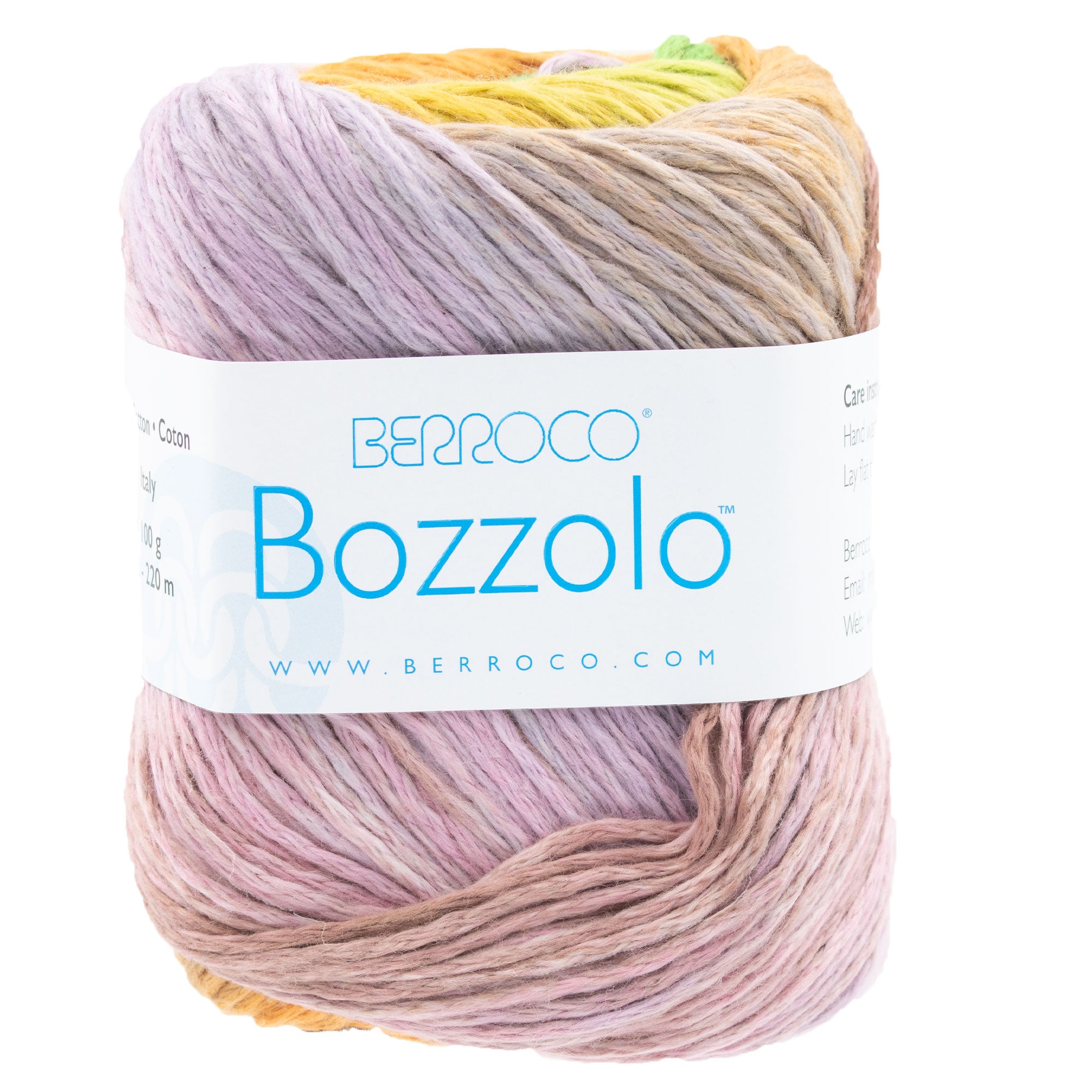 Berroco Bozzolo 100% Cotton Yarn - 10834 Zebra Snowtail for Spring and Summer Garments