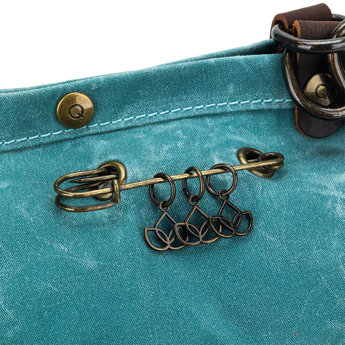 della Q Maker's Teal Canvas Rucksack - The All - in - One Crafting Essential