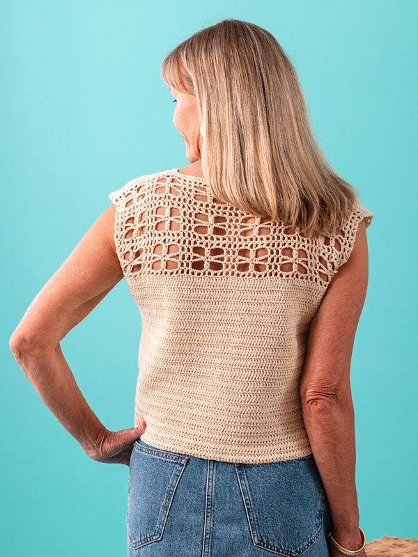 Berroco Harbor Days Collection - Rosecliff Crochet Top - PDF Download