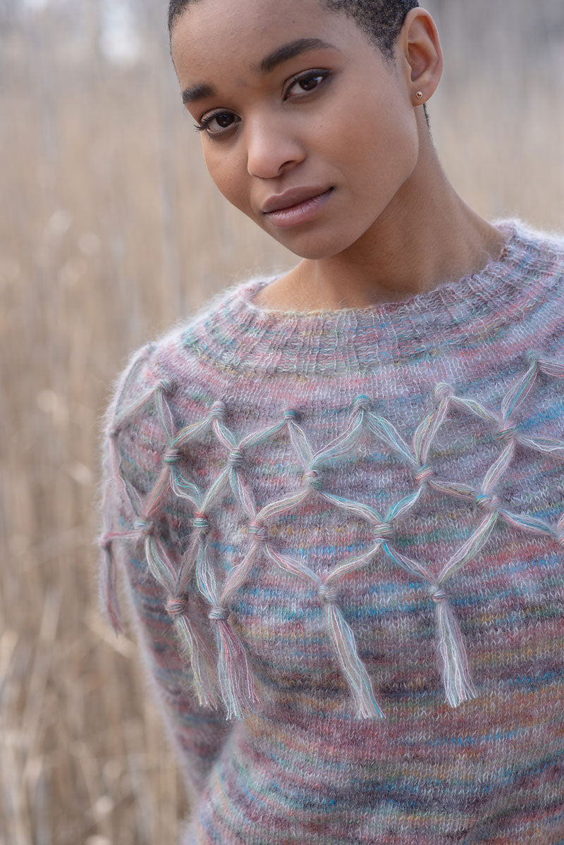 Berroco Aerial and Aerial Color Patterns - Dylla Pullover Pattern - PDF Download