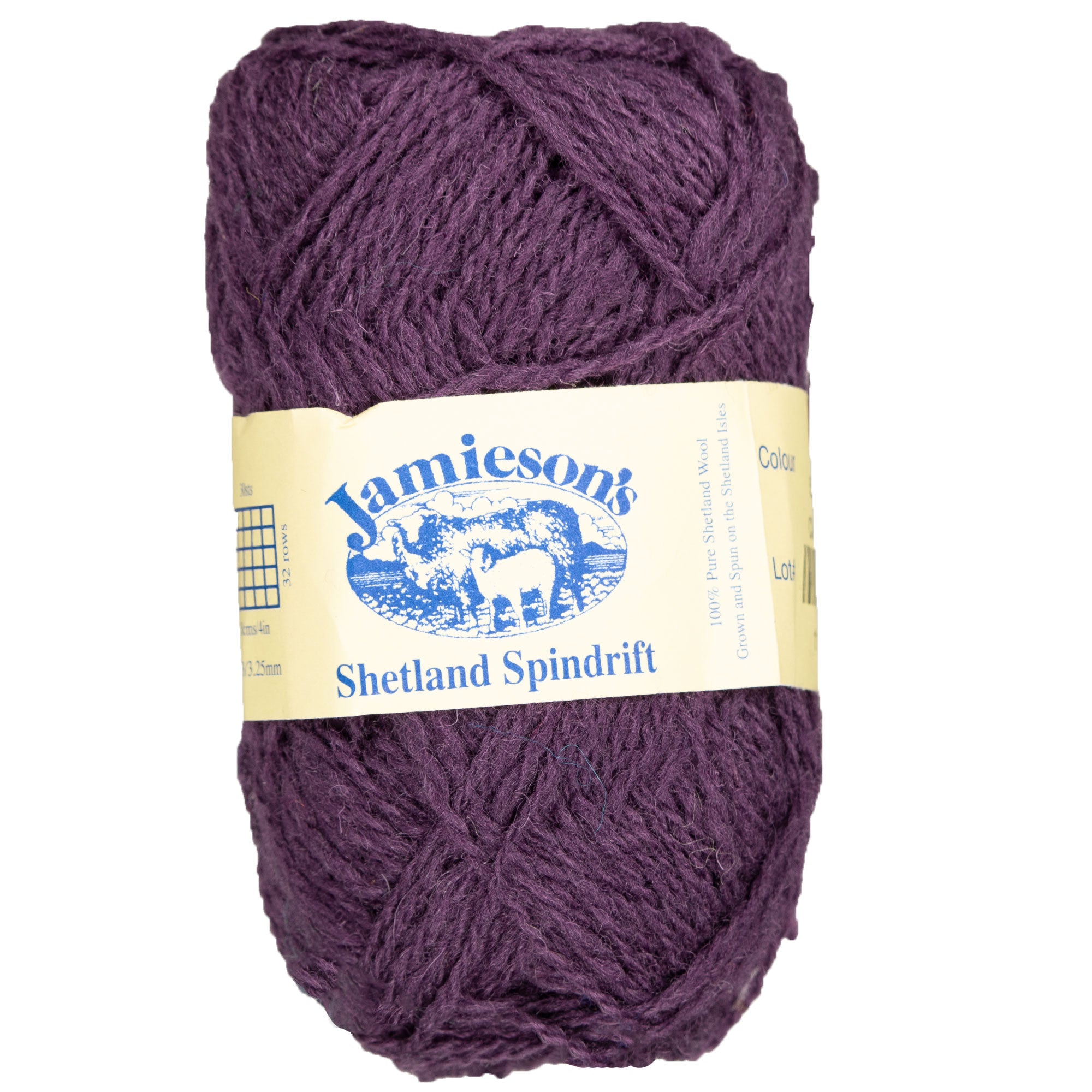 Jamieson's of Shetland Spindrift 2-Ply Yarn - 596 Clover, Ideal for Colorwork