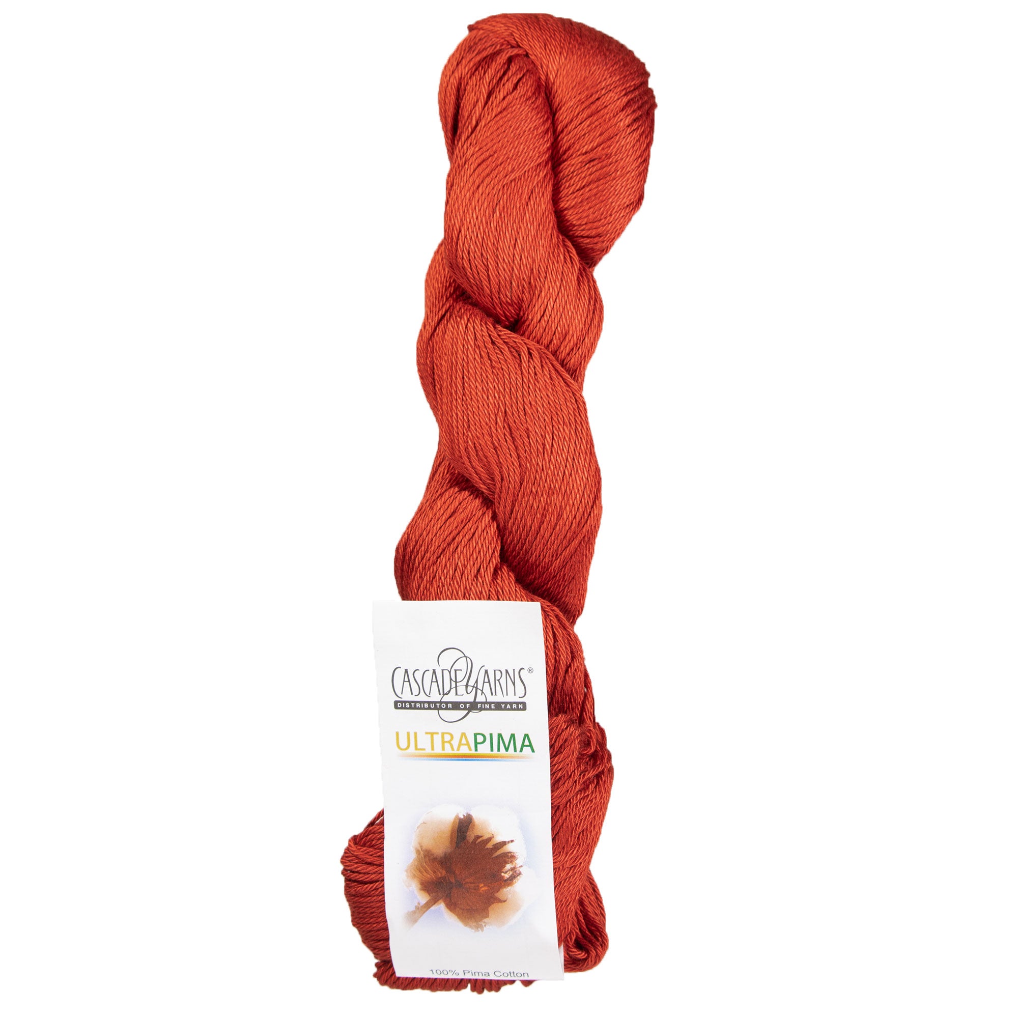 Cascade Yarns Ultra Pima Yarn - 3771 Paprika: Ideal DK-Weight Yarn for All-Year Crafting