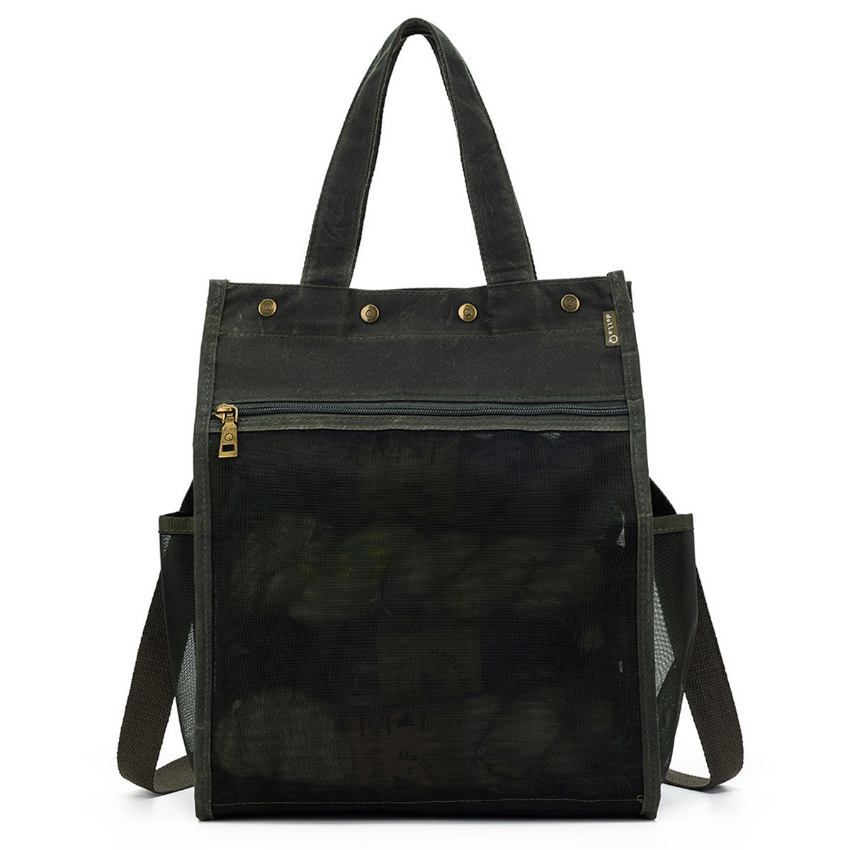della Q Premium Tall Maker's Mesh Tote - Olive for Crafting Enthusiasts