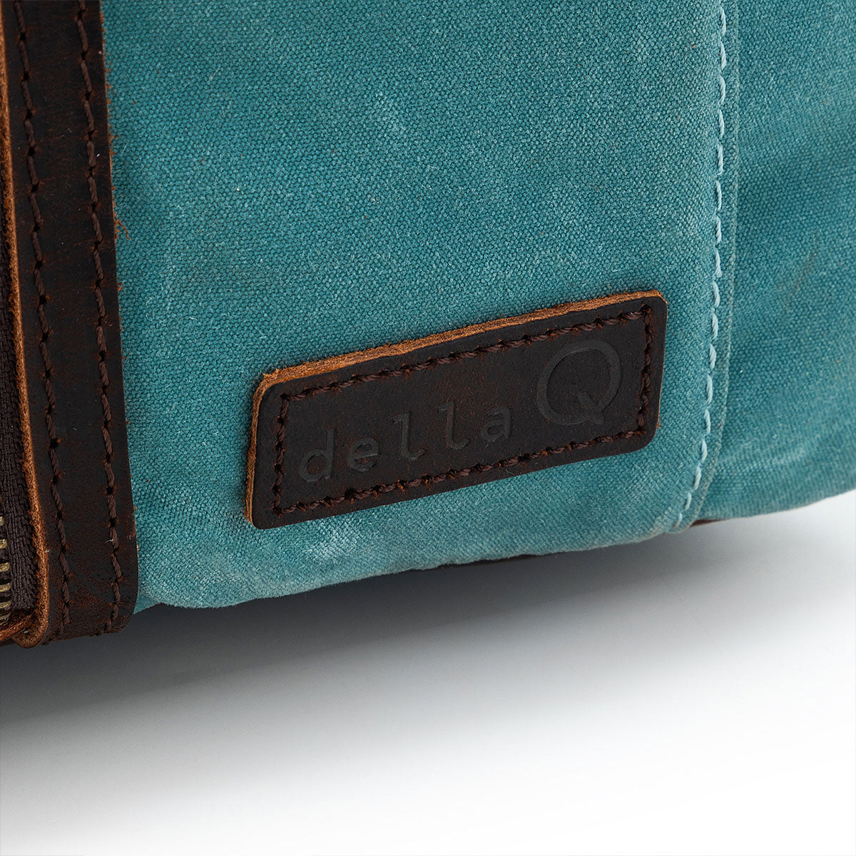 della Q Maker's Mini Messenger Bag - Teal, Lightweight & Water-Repellent