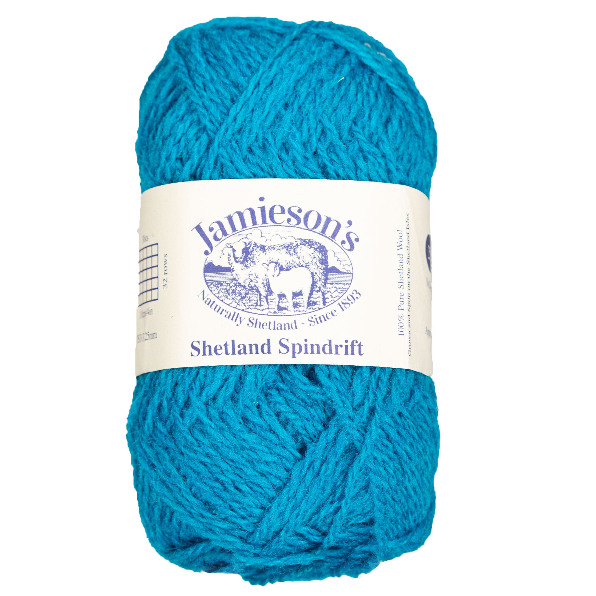 Jamieson's of Shetland Spindrift Yarn - 757 Splash: 100% Shetland Wool Ideal for Crochet & Fair Isle Knitting