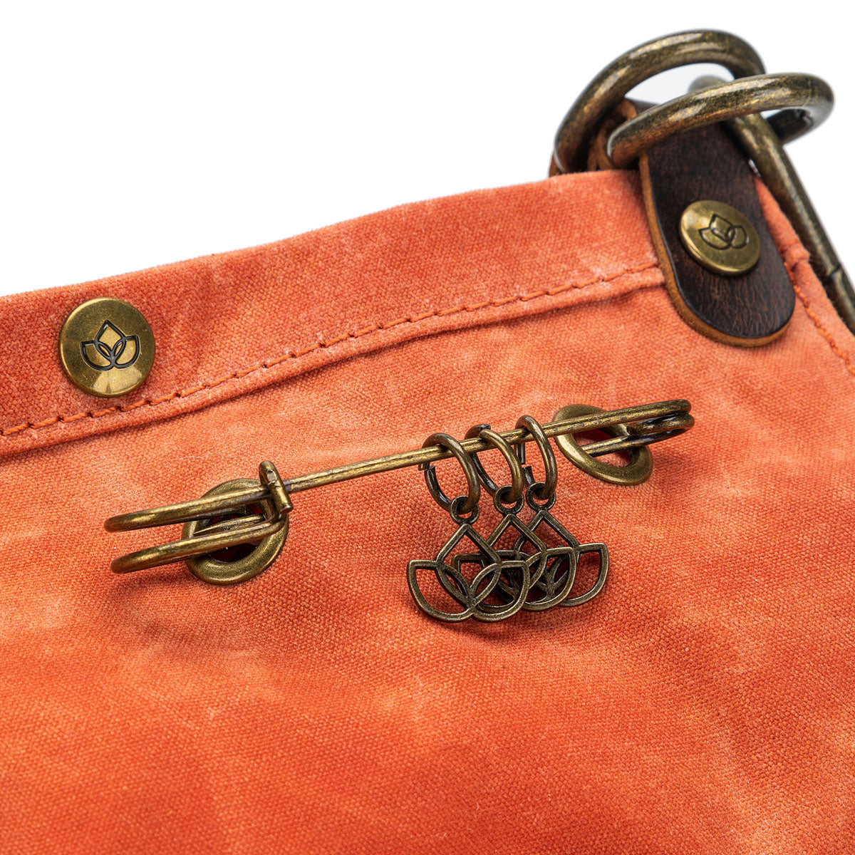 della Q Maker's Orange Canvas Rucksack - The Versatile Crafting Companion