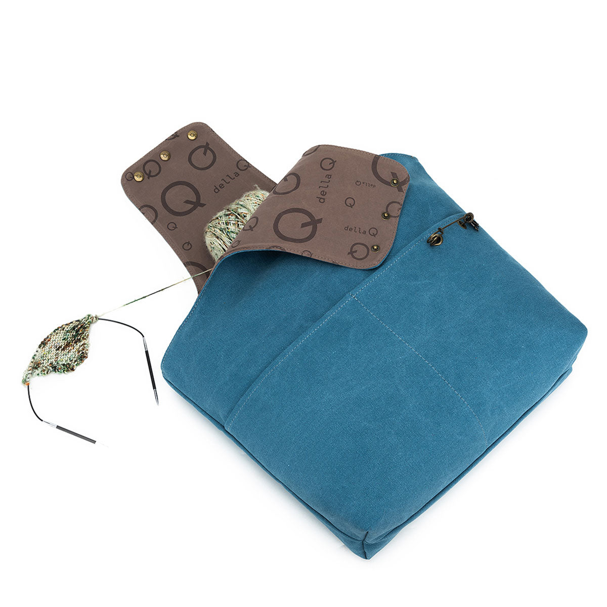 della Q Nora Stylish Bucket Bag - Trendy Teal