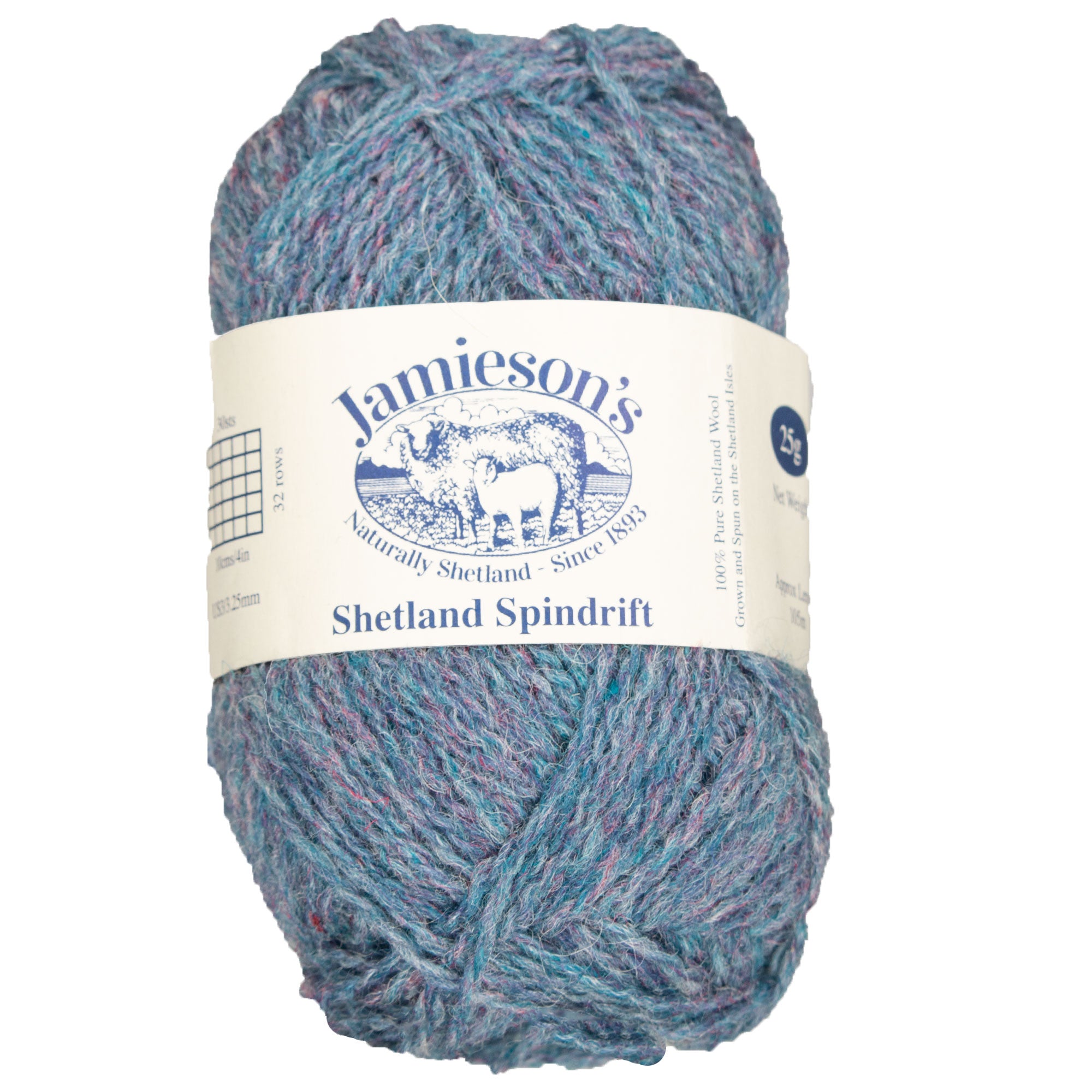 Jamieson's of Shetland Spindrift 2-Ply Yarn - 175 Twilight for Crochet & Fair Isle Knitting