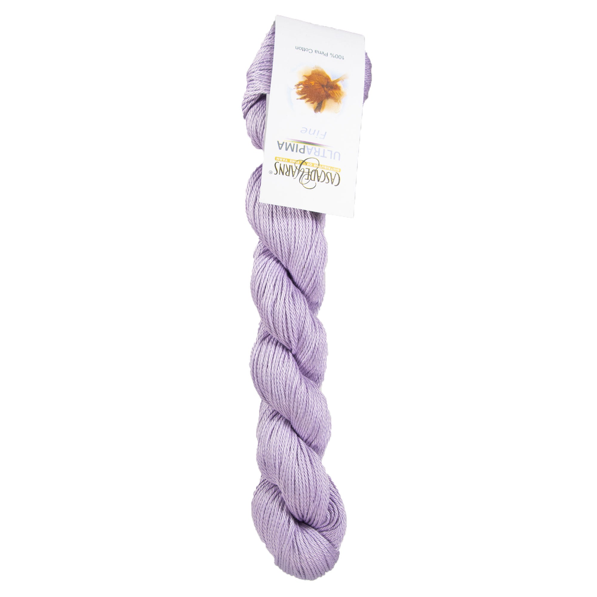 Cascade Yarns Ultra Pima Fine Yarn in Stunning 3707 Purple Ice - Soft & Shiny Sport-Weight Yarn