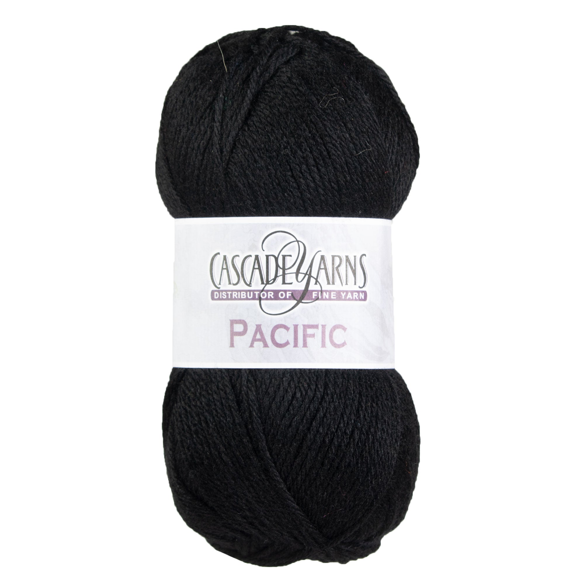 Cascade Yarns Pacific Yarn - Premium Superwash Merino & Acrylic Blend, 048 Black