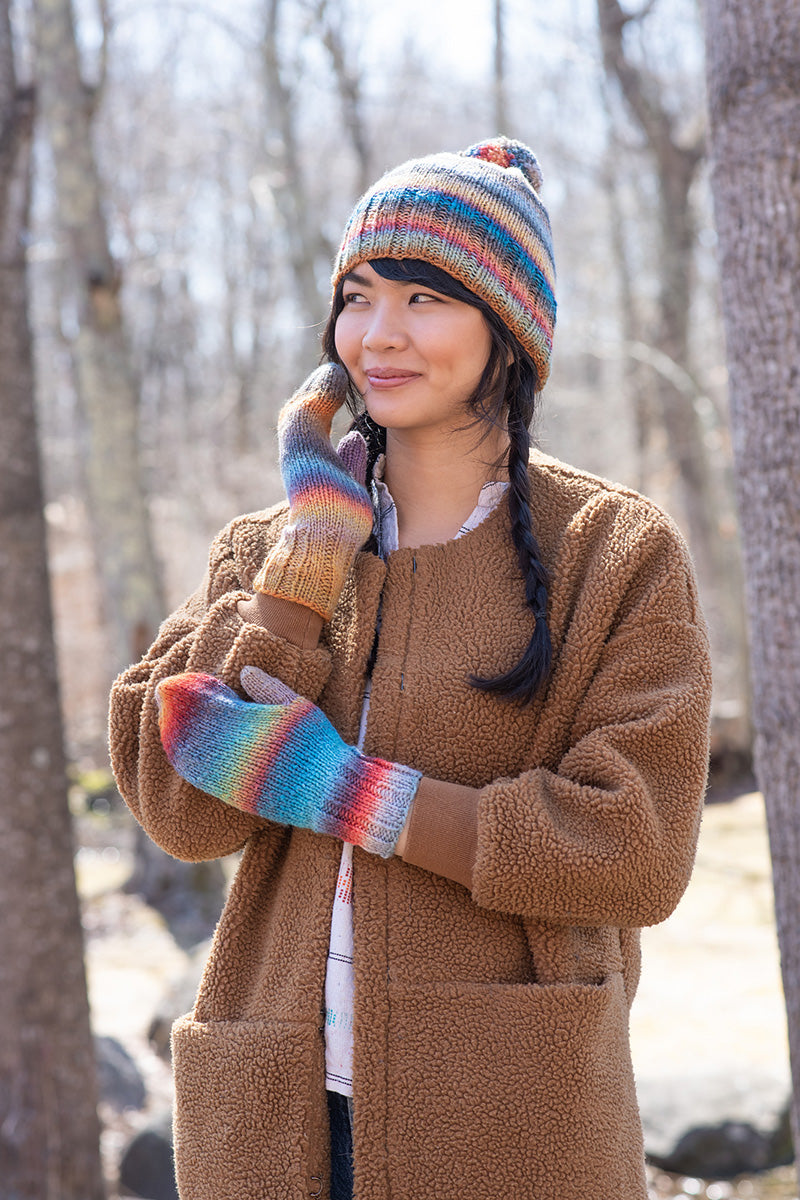 Berroco Fall 2022 Collection Patterns - Berroco Aleid Hat and Mitten Set PDF Download