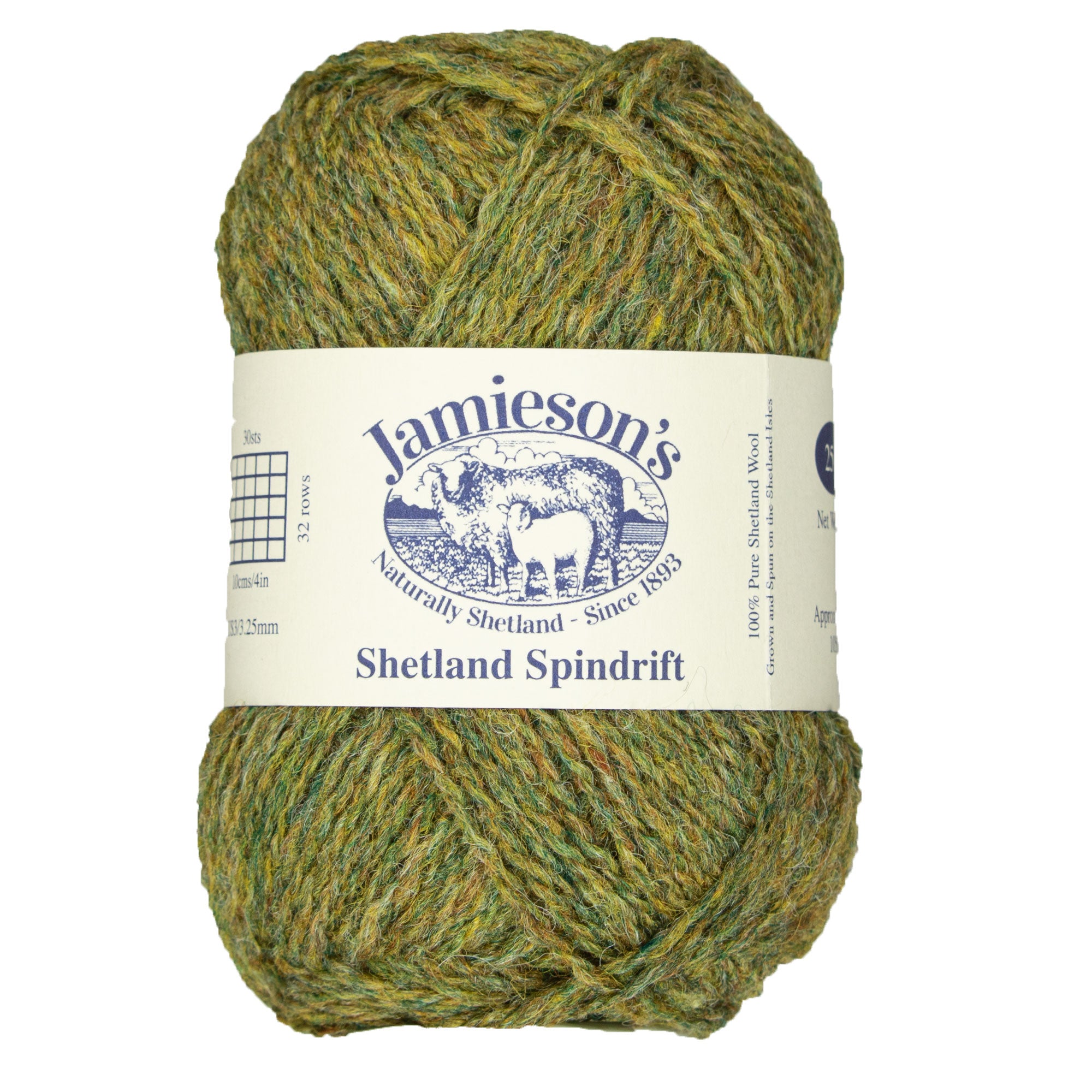 Jamieson's of Shetland Premium Spindrift Yarn - 228 Olive Grove
