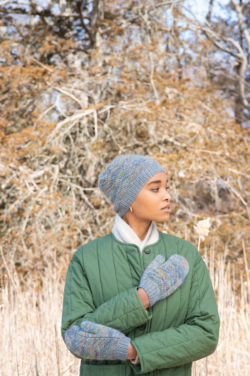 Berroco Aerial and Aerial Color Patterns - Jovita Textured Hat and Mitt Combo - PDF Download