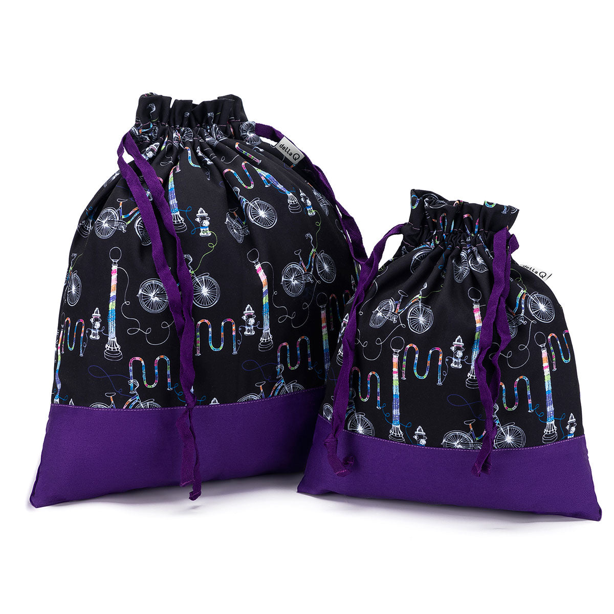 della Q Small Eden Project Bag 115-1 - Exclusive Fabric Print Collection for Yarn Bombing Enthusiasts
