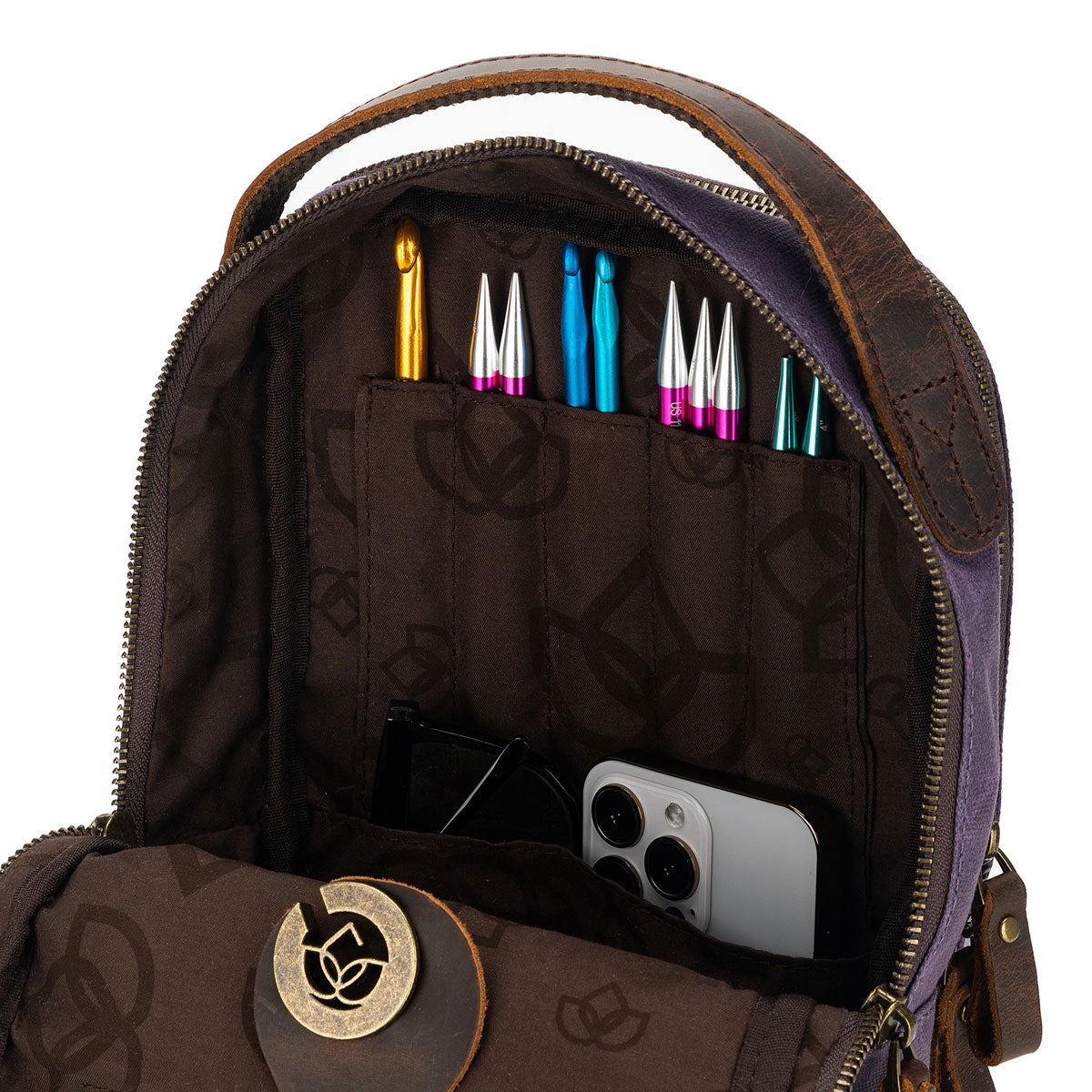 della Q Maker's Mini Purple Messenger: Stylish & Portable