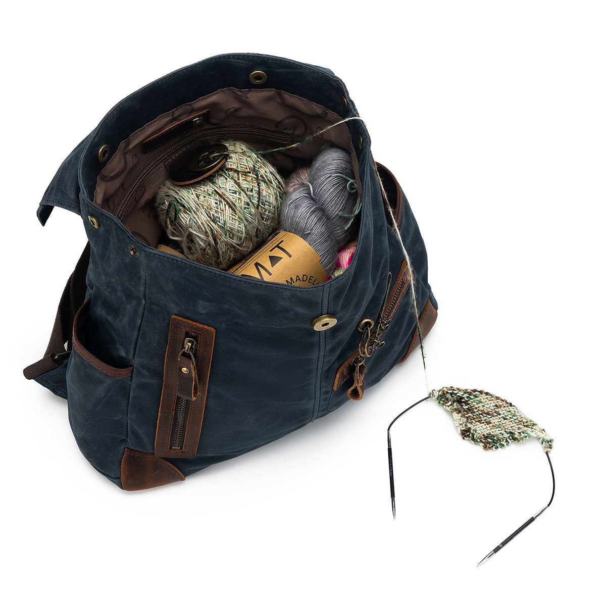 della Q Maker's Olive Midi Backpack - Ideal for Crafting Projects