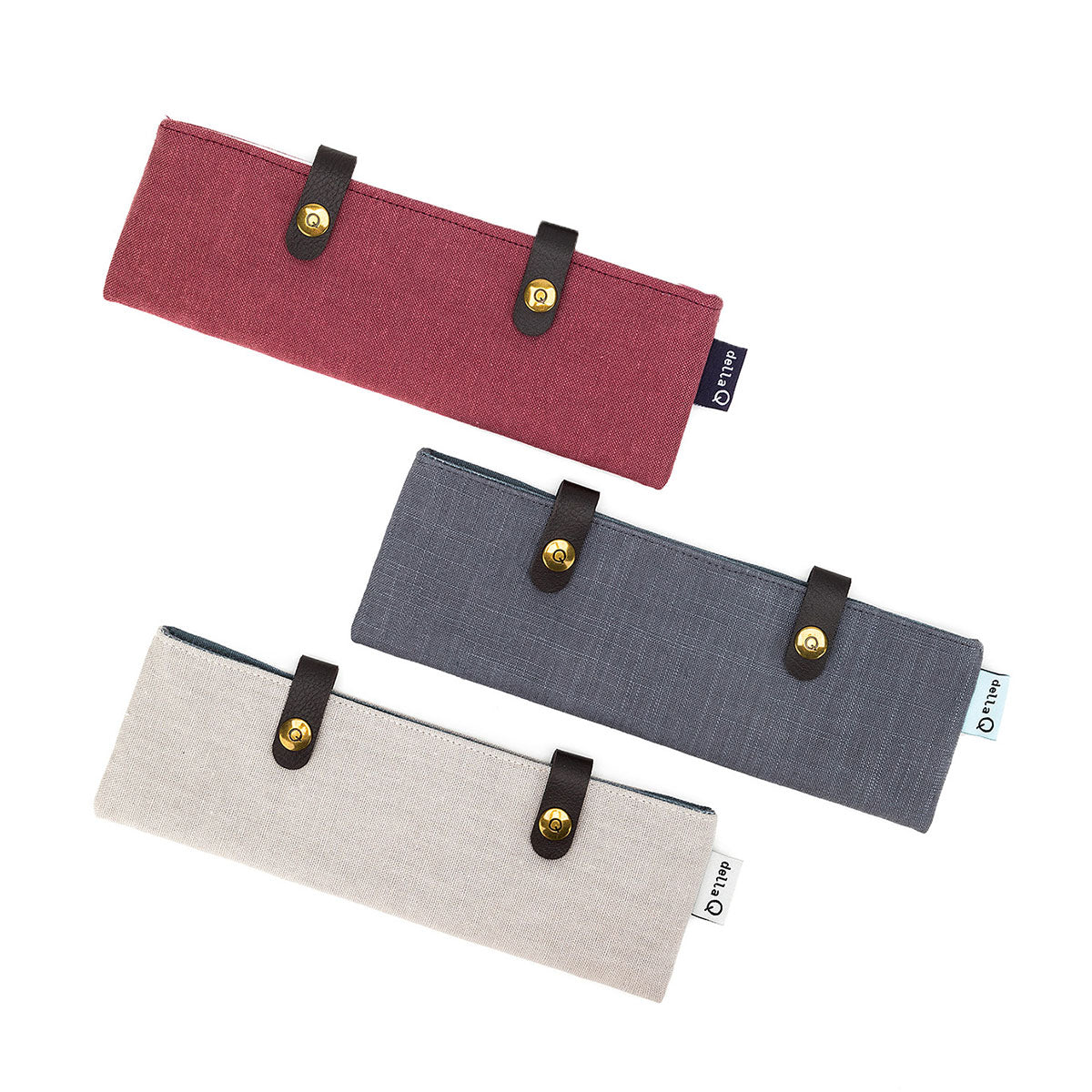 della Q Premium Linen Pebble Sock Needle Keeper - 1201-1 for Sizes 6 and 8 Knitting Needles