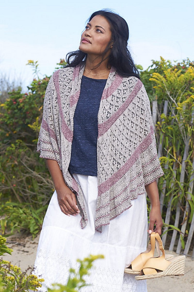 Berroco Mantra Stonewash Collection - Rowley Lace Shawl Knitting Patterns - PDF Download
