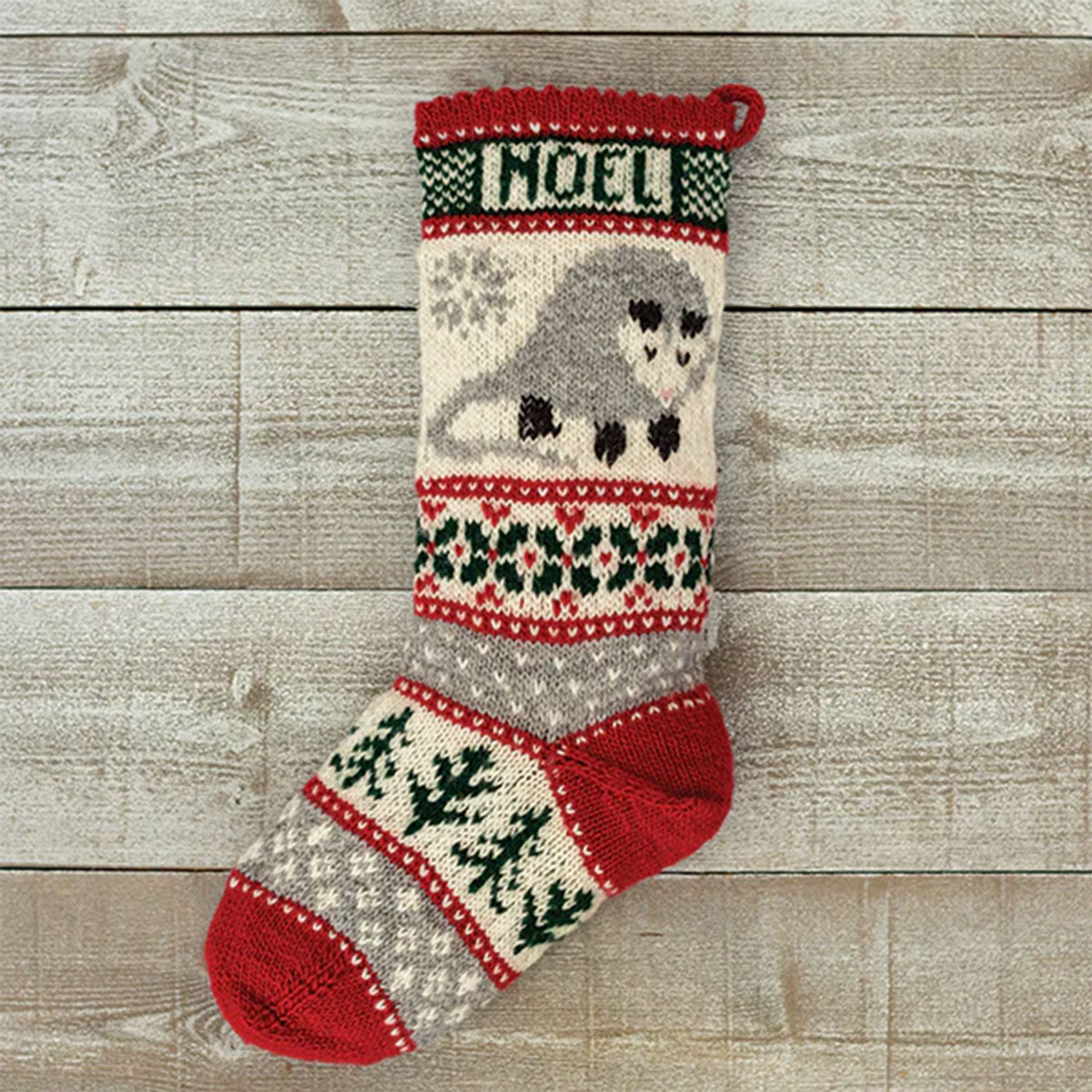 Appalachian Baby Design Possum & Pines Christmas Stocking Kits - Handmade Holiday Craft Kits with US Wool