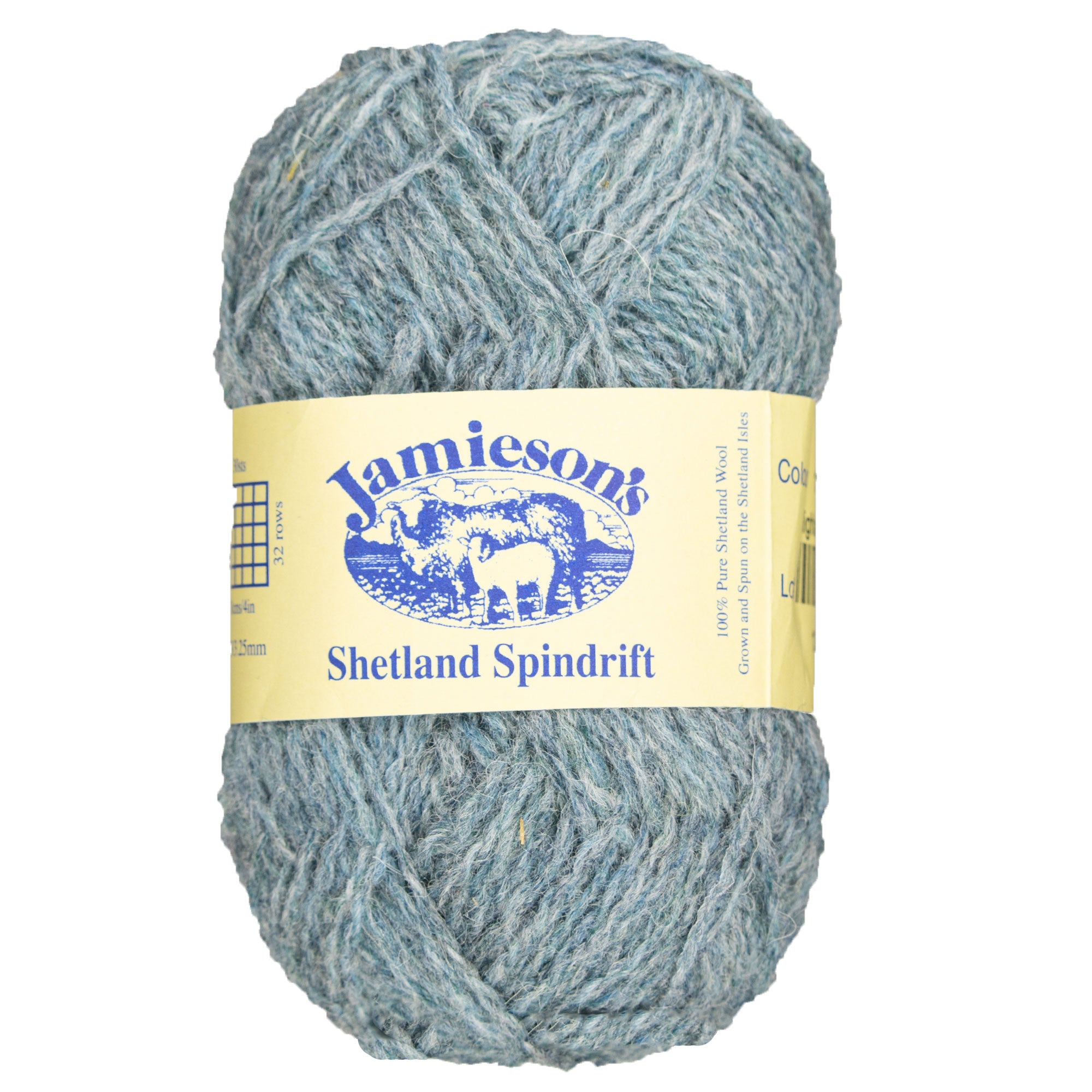 Jamieson's of Shetland Spindrift Yarn - 1390 Highland Mist: Ideal 2 - Ply Yarn for Colorwork