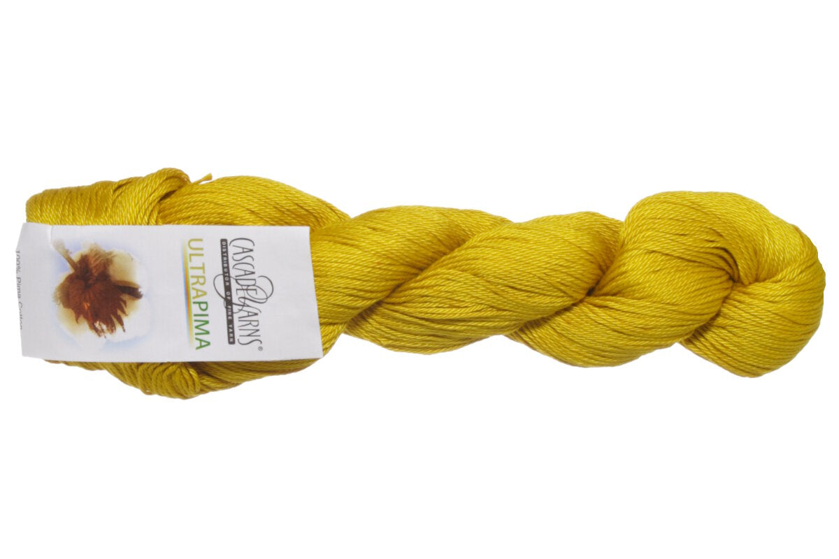 Cascade Yarns Ultra Pima DK-Weight Yarn - 3747 Gold for Spring and Summer Projects