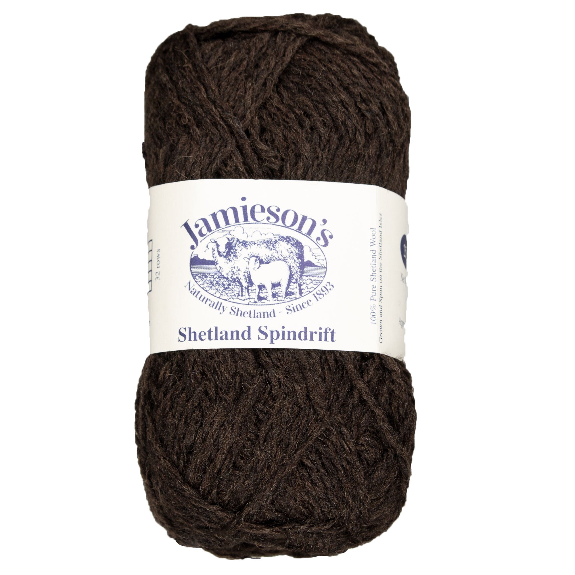 Jamieson's of Shetland Spindrift 2-Ply Yarn - 868 Leather, Ideal for Colorwork and Fair Isle