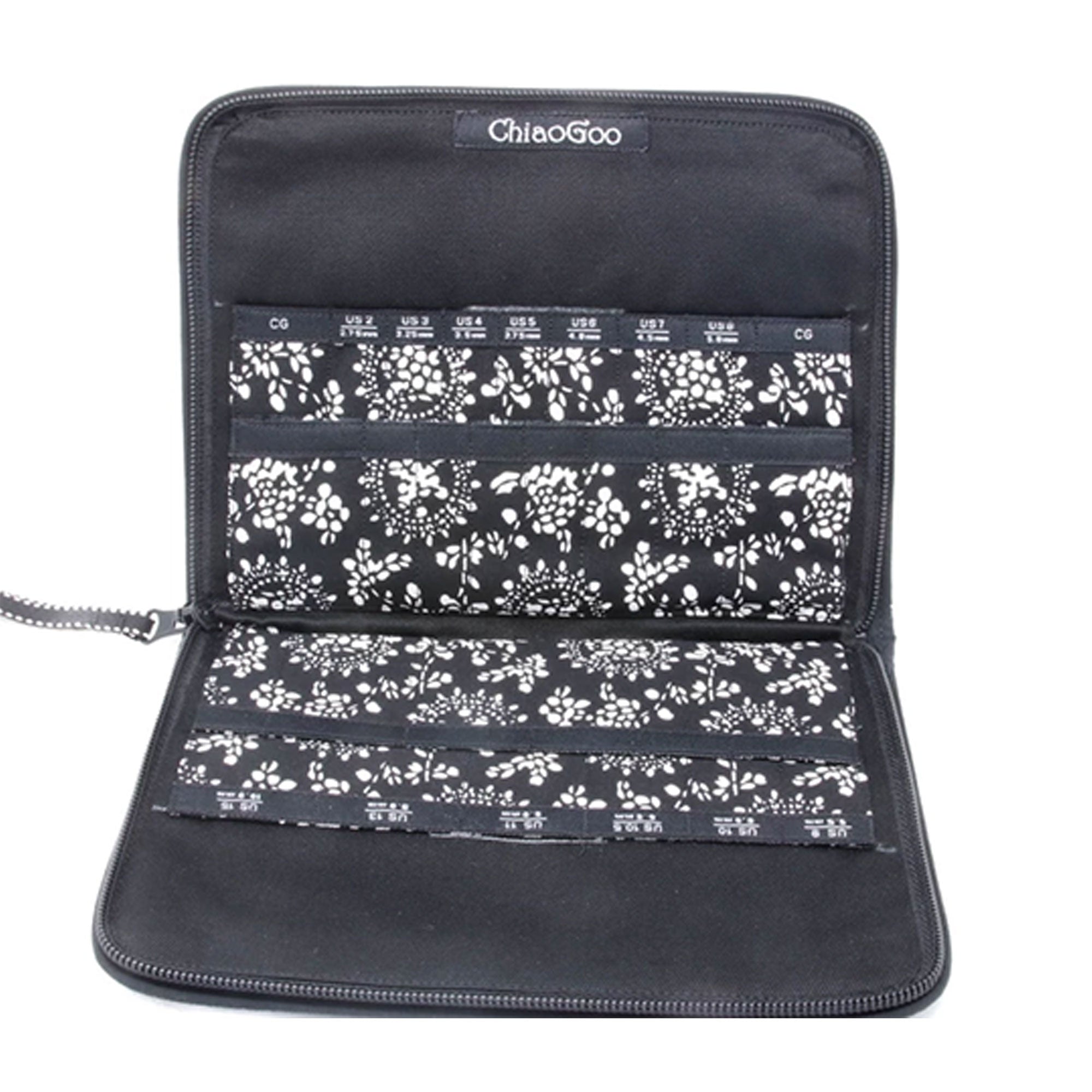 ChiaoGoo Premium Interchangeable Needle Case - Stylish Soft Cotton Fabric Case