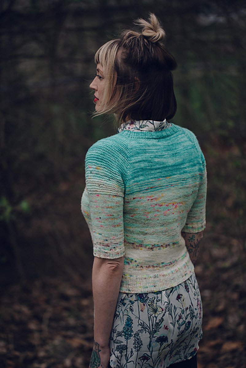Andrea Mowry Drea Renee Knits - So Faded Seamless Top - Down Sweater Patterns