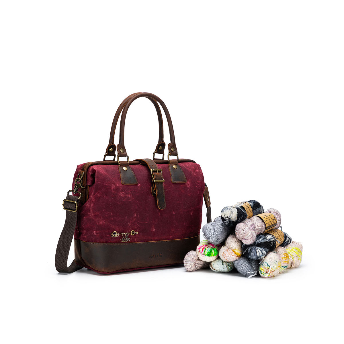 Della Q Maker's Canvas Satchel - Stunning Purple for Crafters