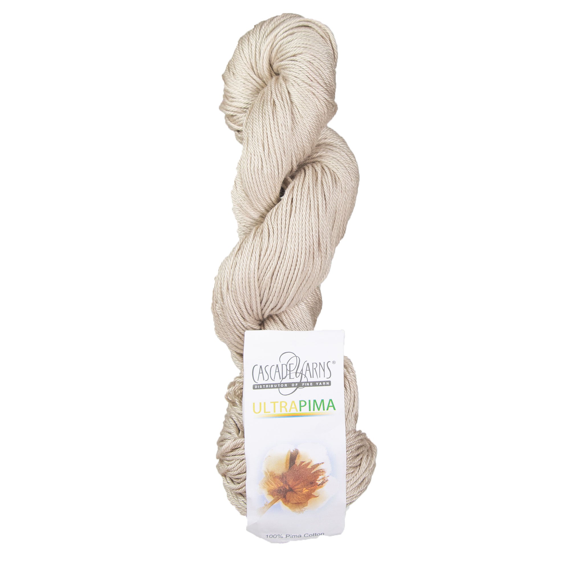 Cascade Yarns Ultra Soft Pima Cotton Yarn - 3719 Buff for Spring and Summer Projects