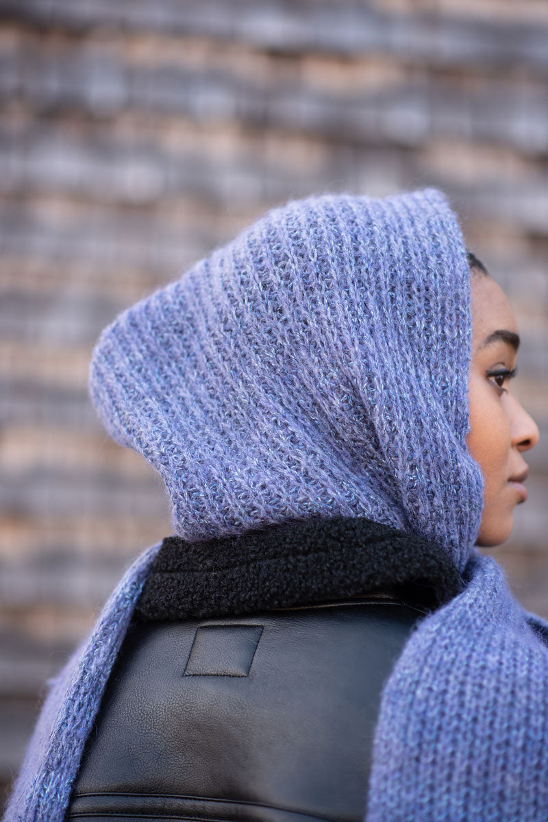 Berroco Booklet 427 - Dulce Patterns - Eloisa Cozy Scarf-Hood Hybrid PDF Download