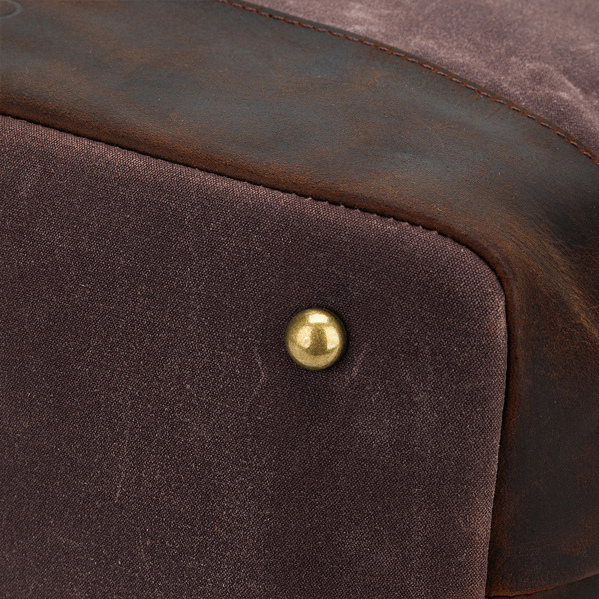 Della Q Maker's Chic Cocoa Canvas Satchel - Ideal for Crafters