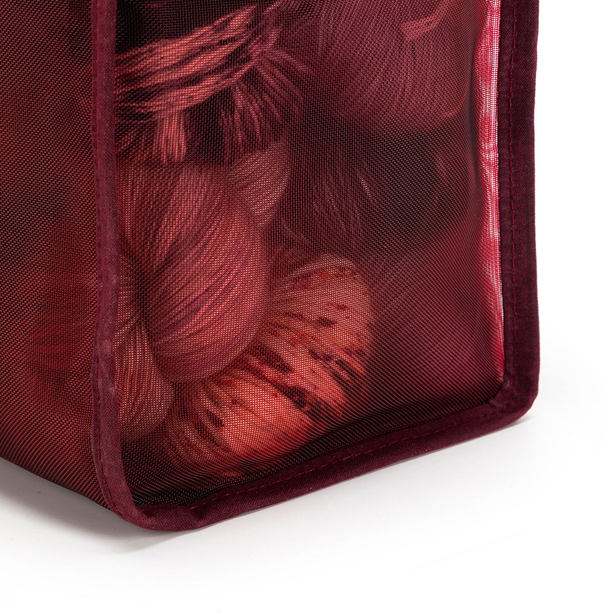 della Q Maker's Transparent Purple Mesh Tote - Ideal for On-the-go Projects