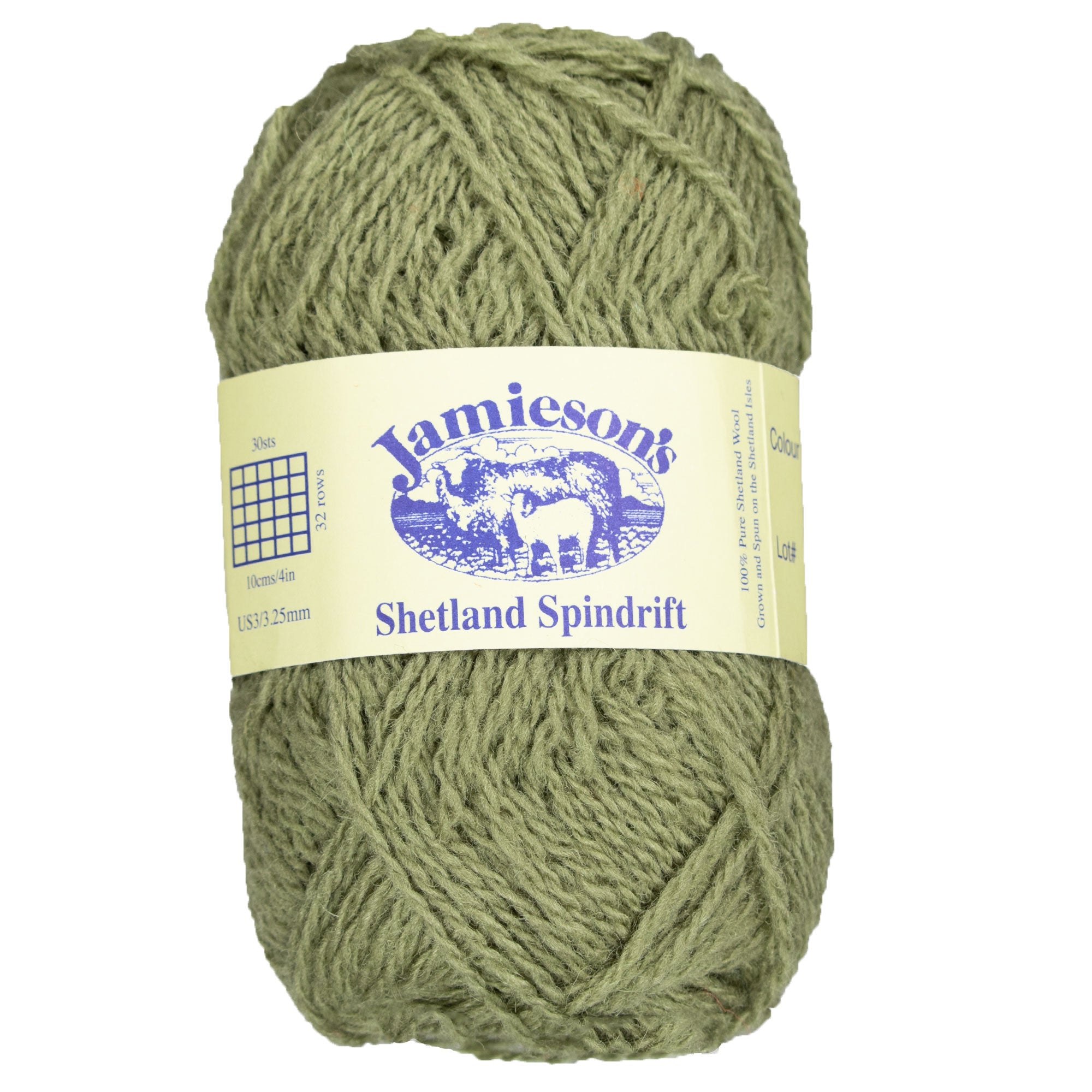 Jamieson's of Shetland Premium Spindrift Yarn - 789 Marjoram, Ideal for Crochet & Fair Isle Knitting