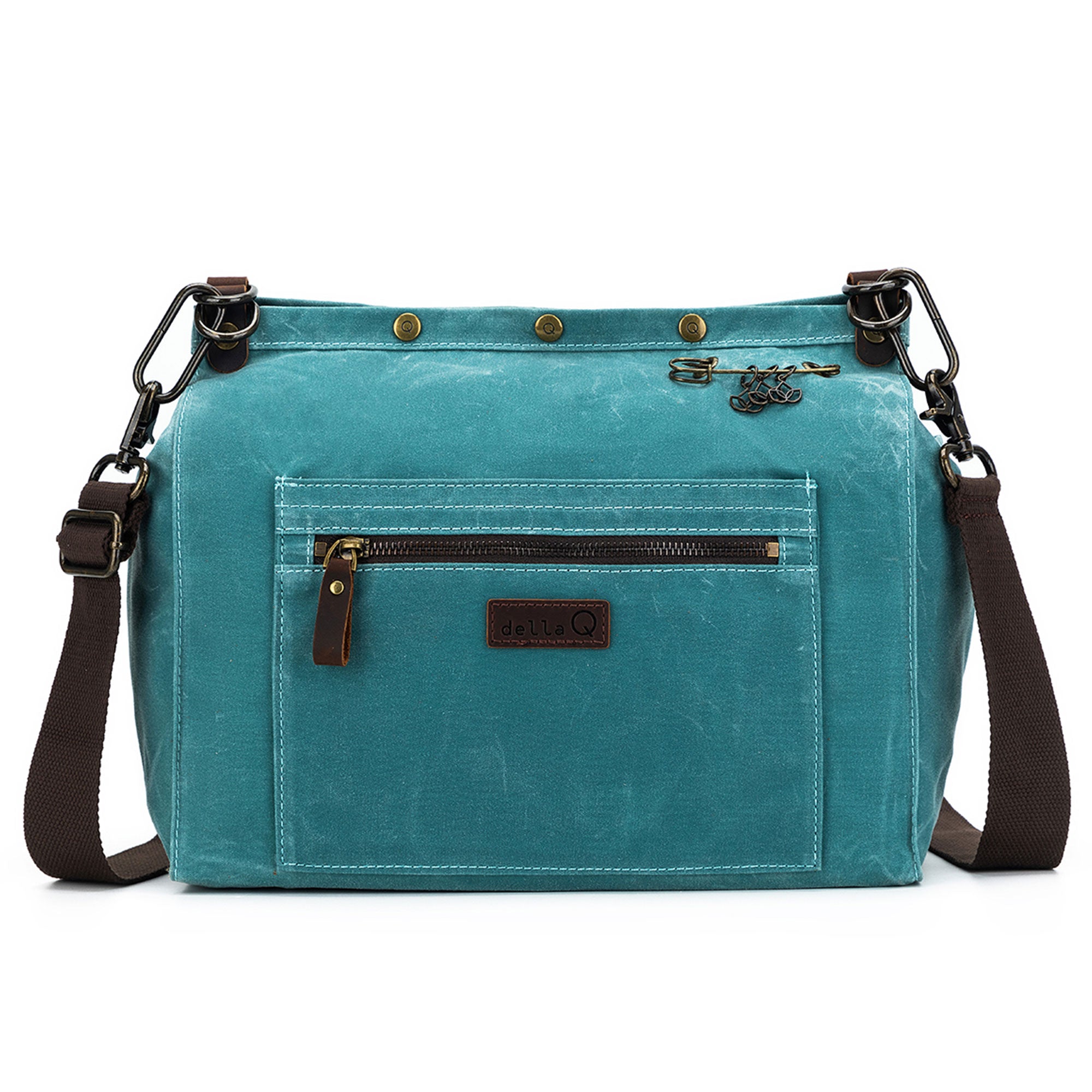 della Q Maker's Teal Canvas Rucksack - The All - in - One Crafting Essential